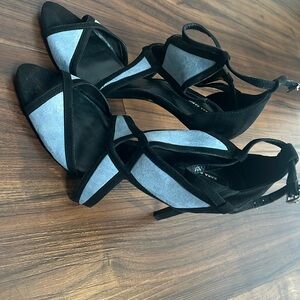 Zara Haute Blue Black Shoes